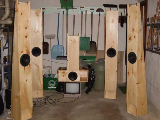 My speakers right after I completed them in 2003
